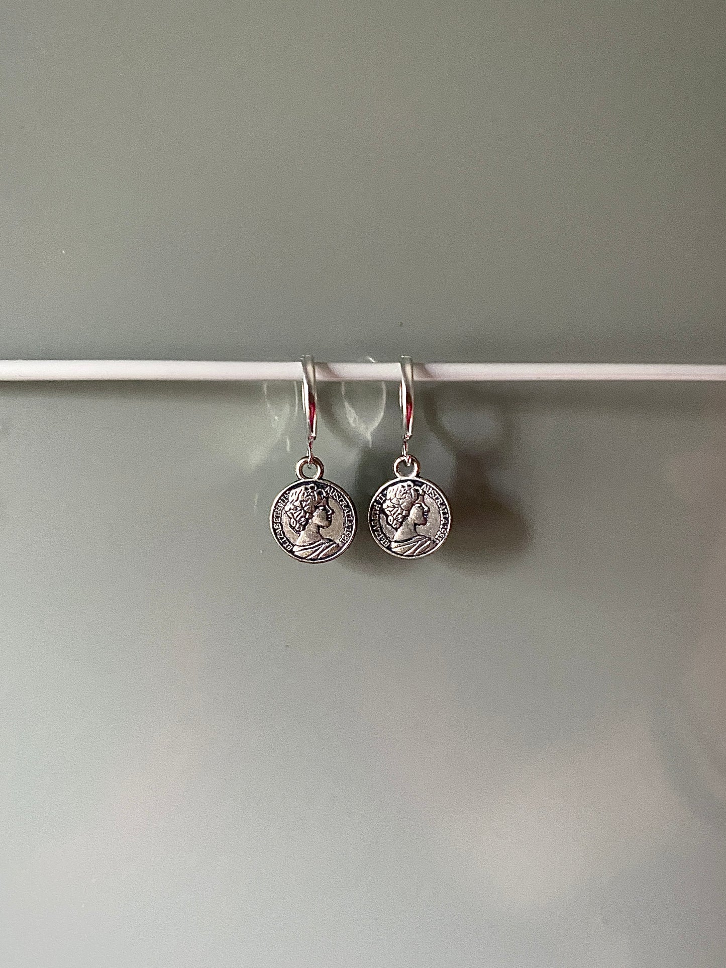 SILVER COIN EARRINGS
