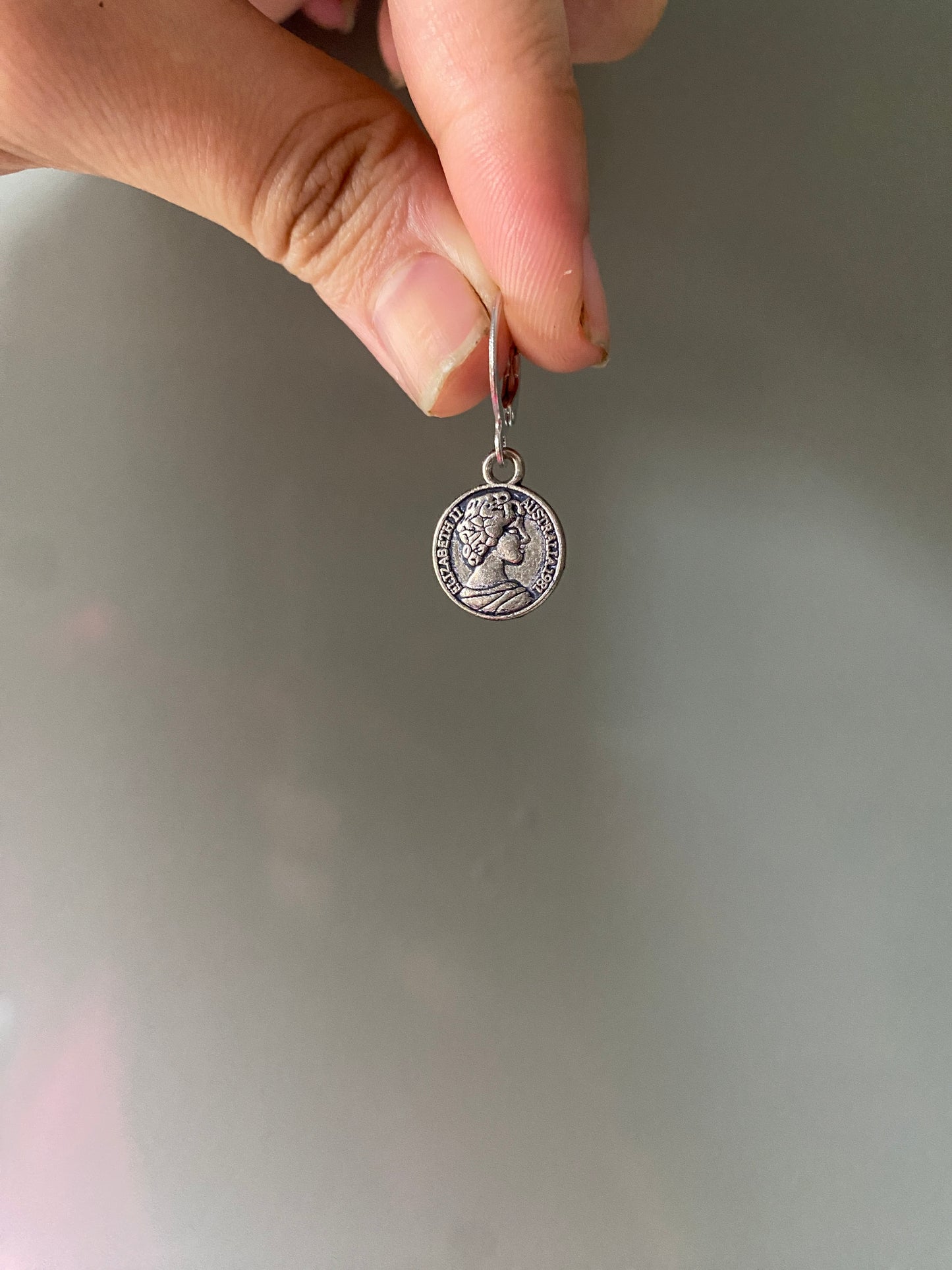 SILVER COIN EARRINGS