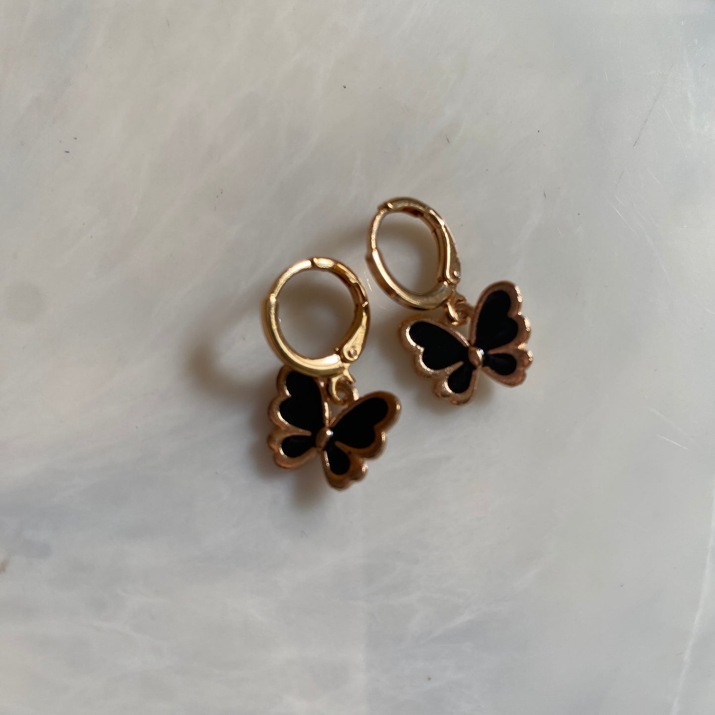 BUTTERFLY HUGGIE EARRINGS