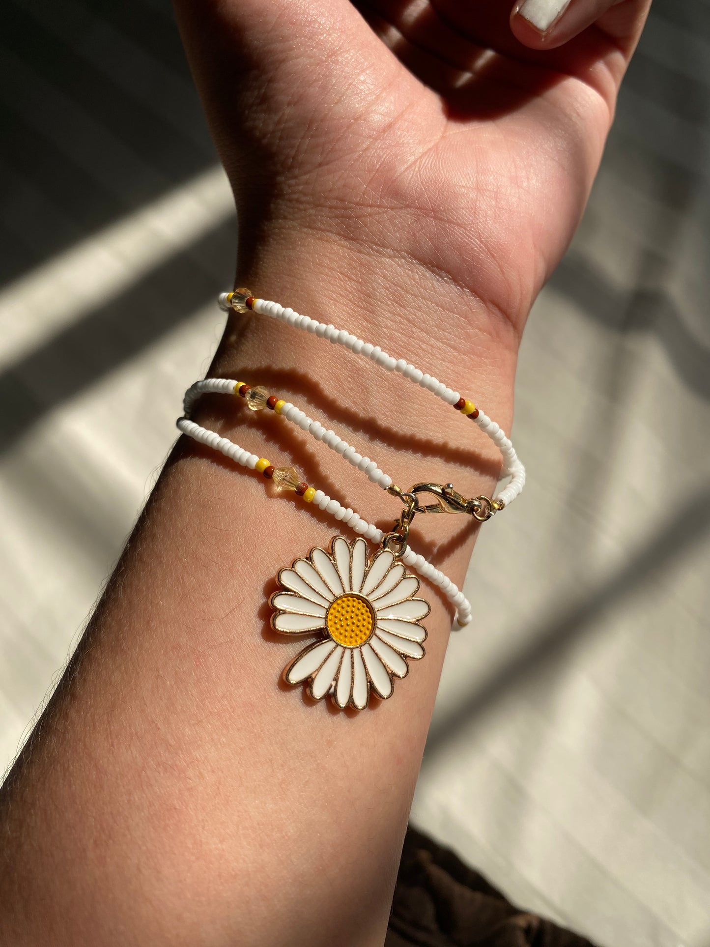 THREE LAYER SUNFLOWER BRACELET