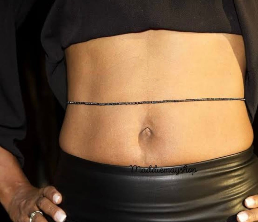 SINGLE COLOR BEADED WAIST CHAIN