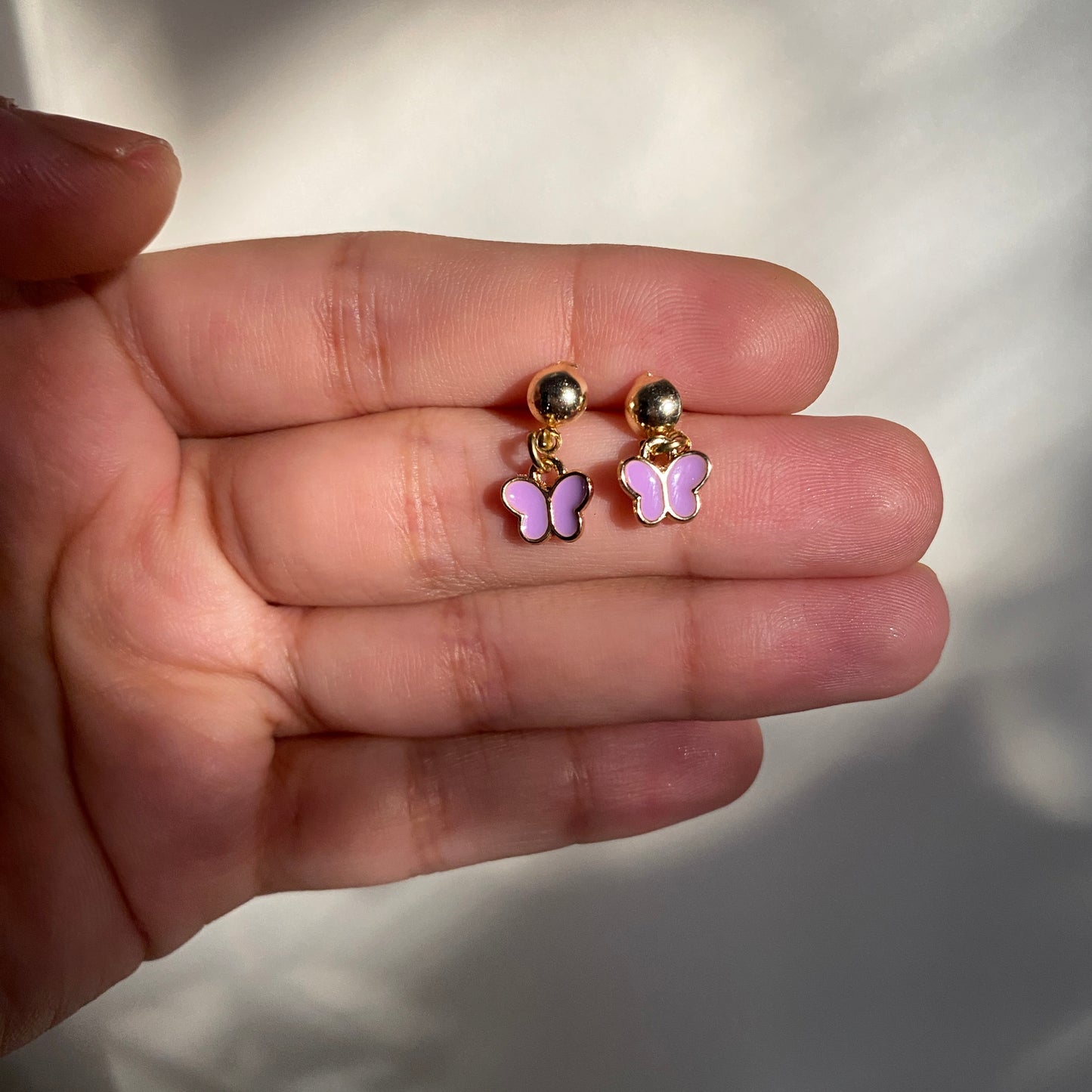 MINI BUTTERFLY POST STUD EARRINGS