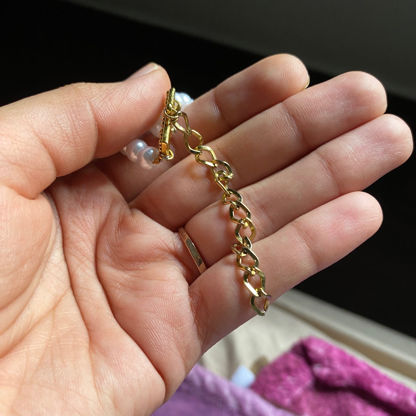 Three Layers Pearl Choker