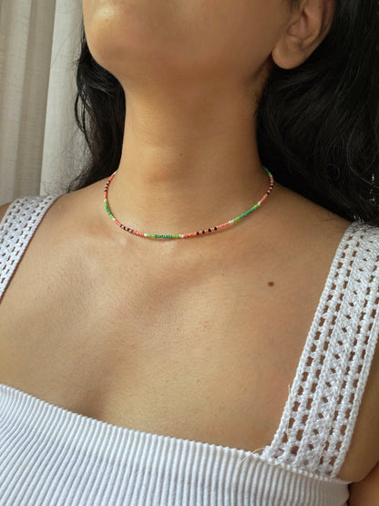 WATERMELON CHOKER NECKLACE