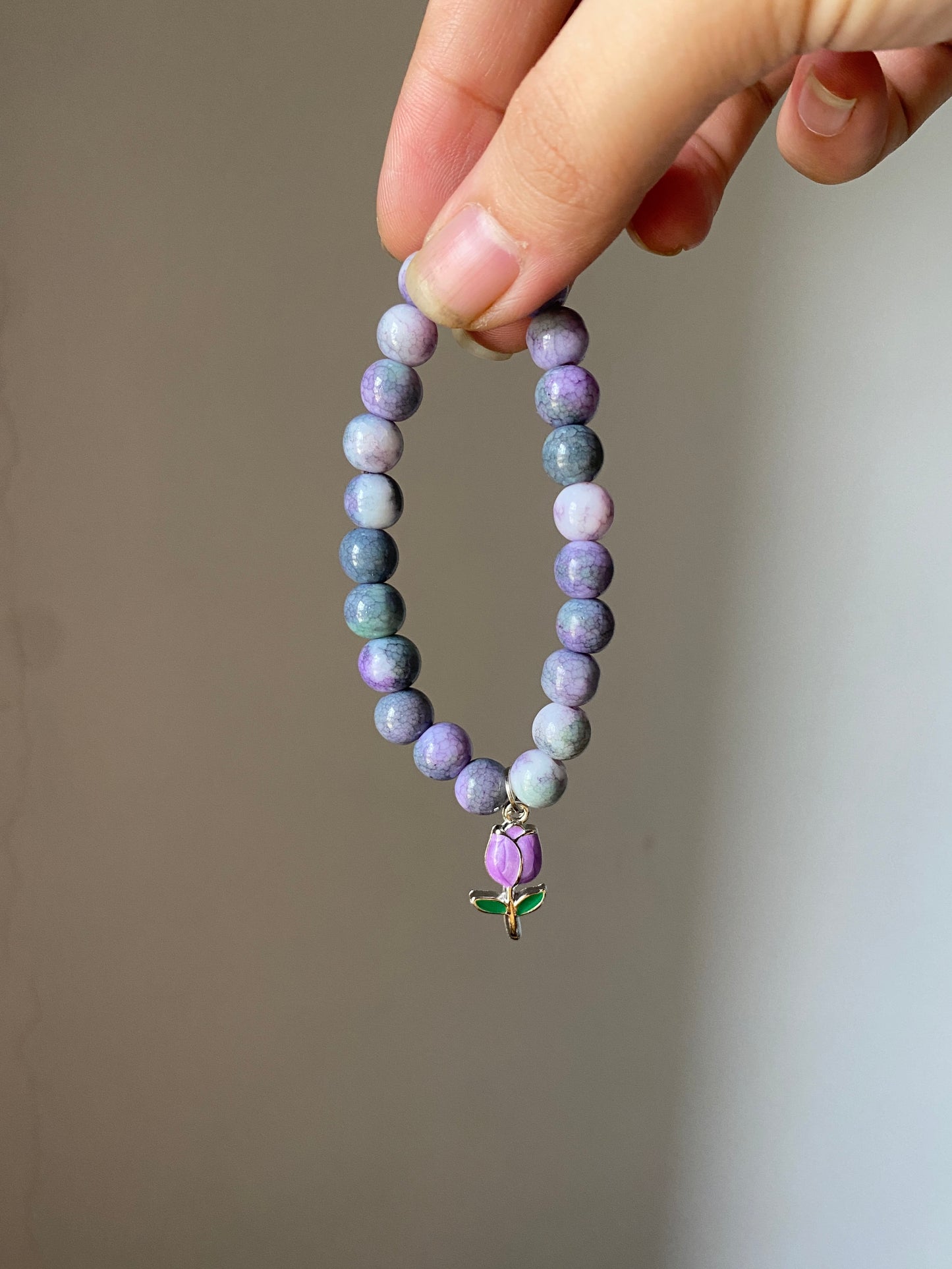 PURPLE TULIP STONED BRACELET