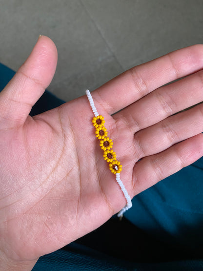 BEADED SUNFLOWER BRACELET