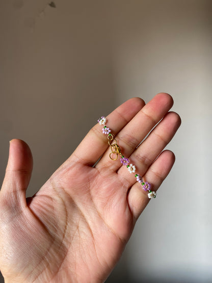 BEADED FLOWER DESIGNS - BRACELET - NECKLACE - ANKLET