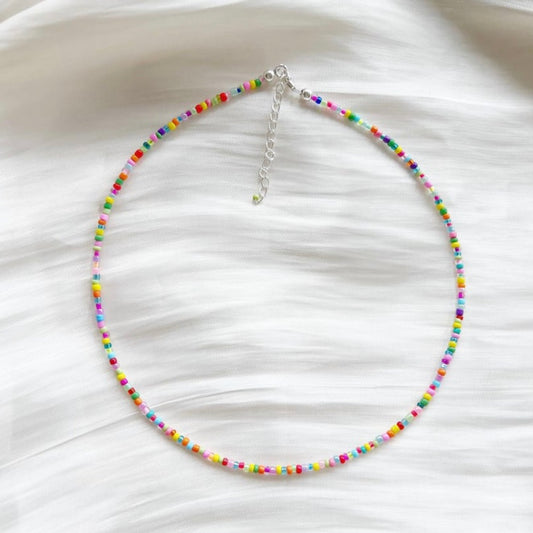 MULTICOLOUR BEADED CHOKER