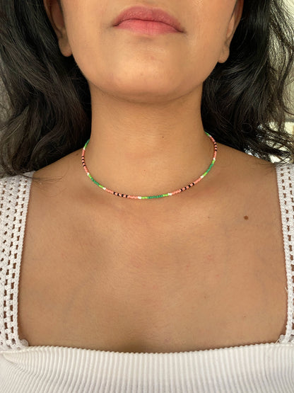 WATERMELON CHOKER NECKLACE