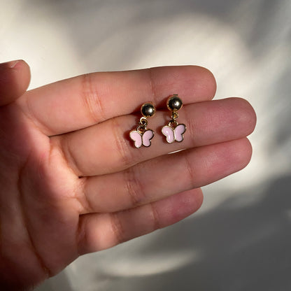 MINI BUTTERFLY POST STUD EARRINGS