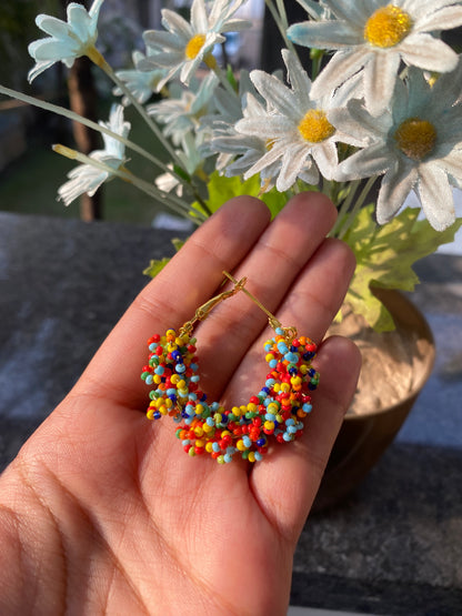 MULTI-BRAIDED HOOP EARRINGS