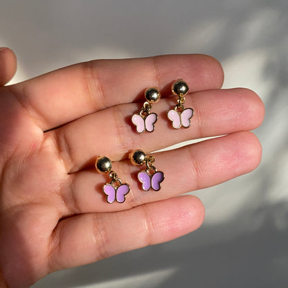 MINI BUTTERFLY POST STUD EARRINGS