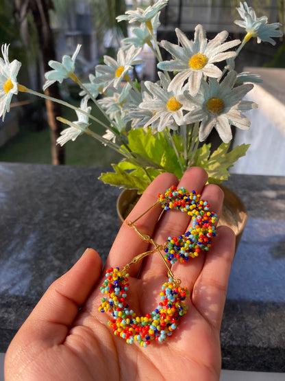 MULTI-BRAIDED HOOP EARRINGS