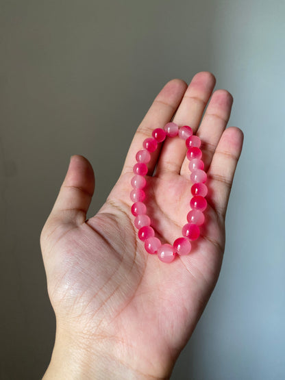 TWO TONED PINK STONE BRACELET