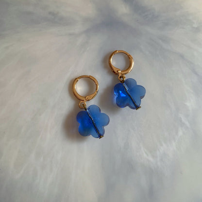 CRYSTAL FLOWER EARRINGS