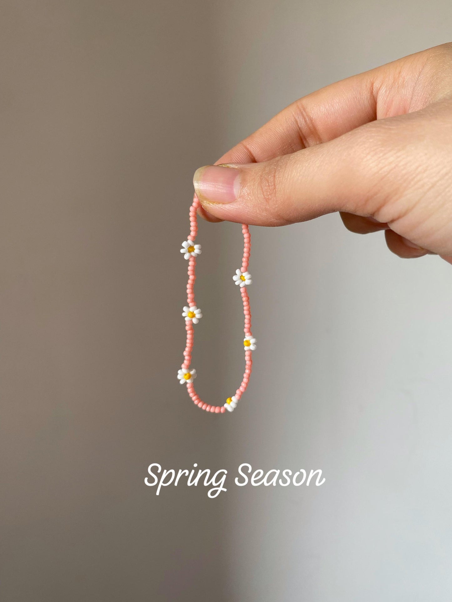 BEADED FLOWER DESIGNS - BRACELET - NECKLACE - ANKLET