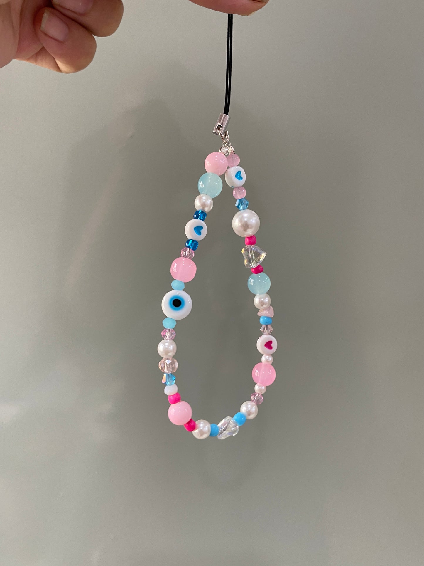 PINK AND BLUE THEMED PHONE CHARM