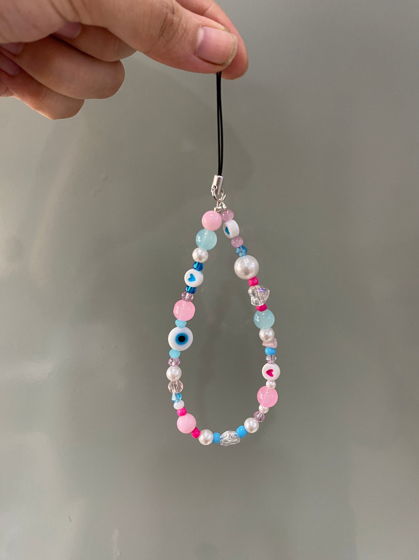 PINK AND BLUE THEMED PHONE CHARM