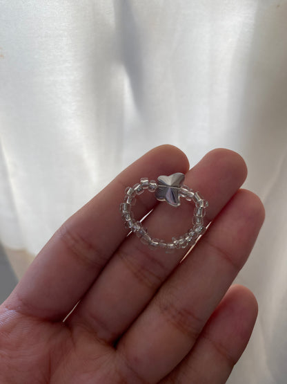 SILVER BUTTERFLY RING