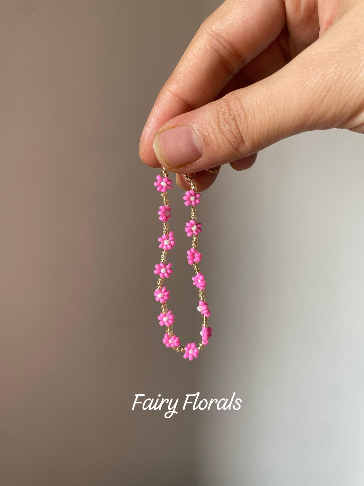 BEADED FLOWER DESIGNS - BRACELET - NECKLACE - ANKLET