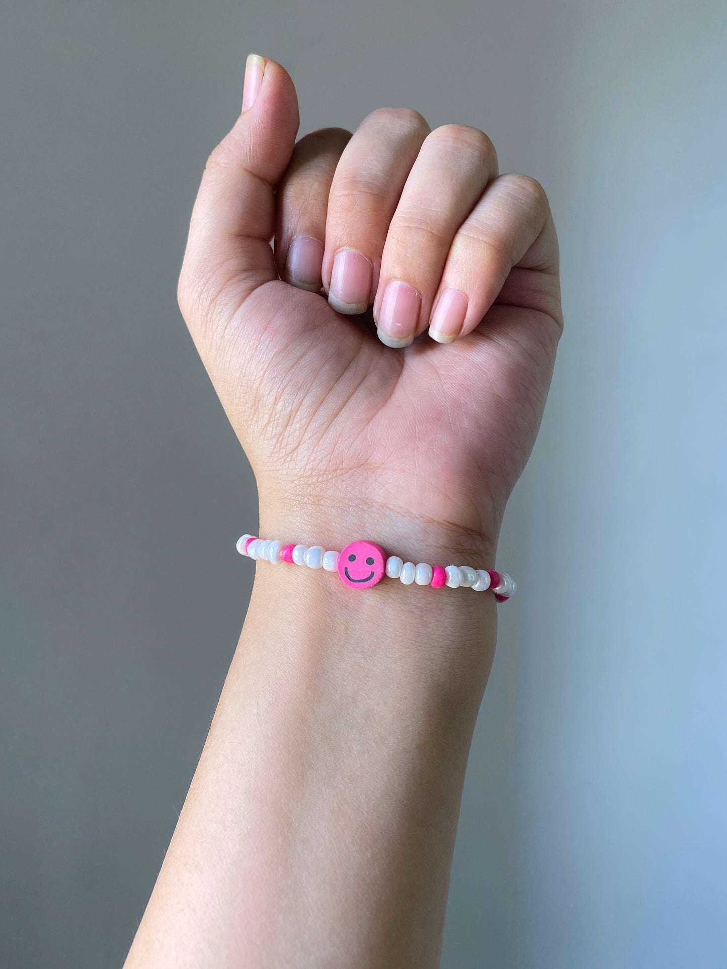 PINK SMILY BRACELET