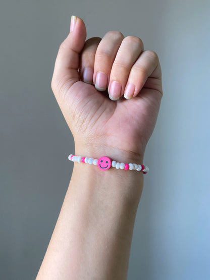 PINK SMILY BRACELET