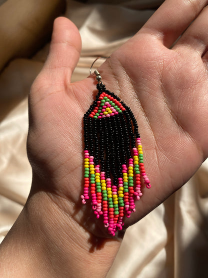 QUIRKY - BEADED TASSEL EARRINGS