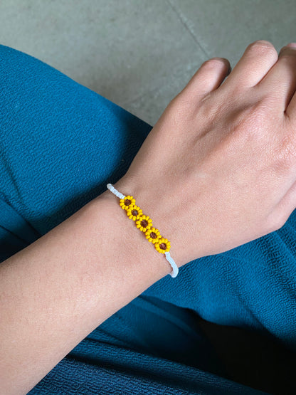 BEADED SUNFLOWER BRACELET
