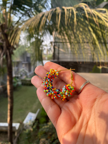 MULTI-BRAIDED HOOP EARRINGS