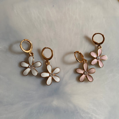 PERIWINKLE FLOWER EARRINGS