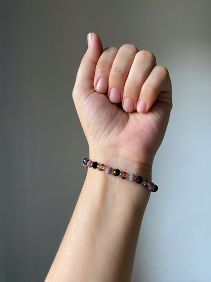 DARK SHADED CRYSTAL BRACELET