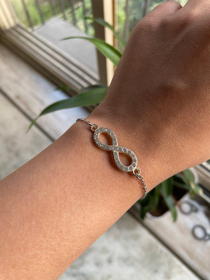 SILVER INFINITY BRACELET