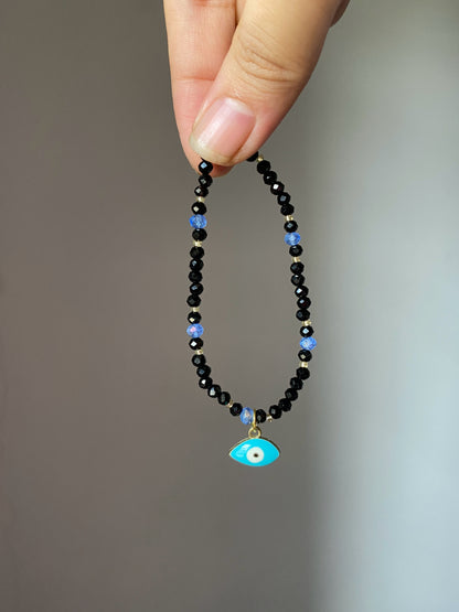 CRYSTAL EVIL EYE BRACELET