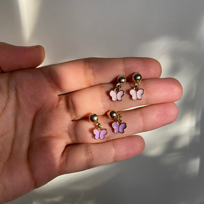 MINI BUTTERFLY POST STUD EARRINGS