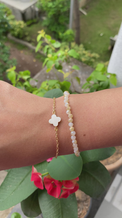 CLOVER STACK OF TWO BRACELETS