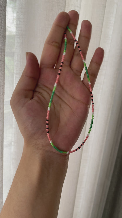 WATERMELON CHOKER NECKLACE