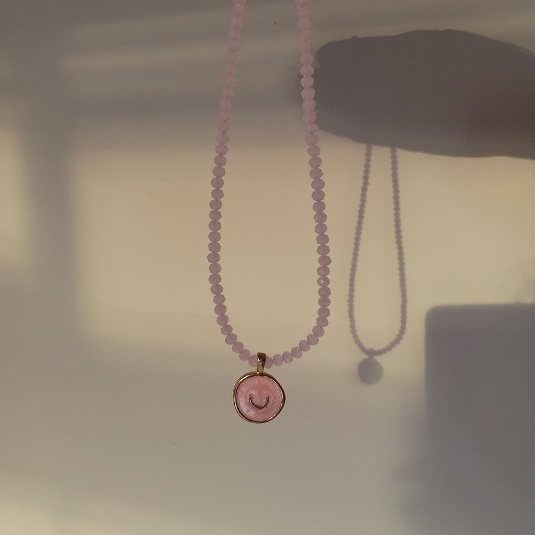 PINK MOON CRYSTAL NECKLACE