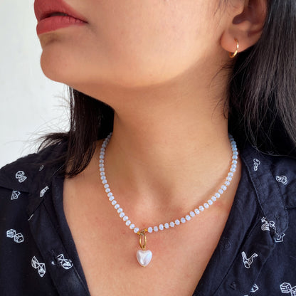 CRYSTAL HEART NECKLACE