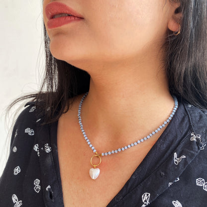 CRYSTAL HEART NECKLACE