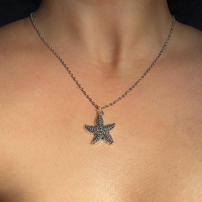 STARFISH SILVER NECKLACE