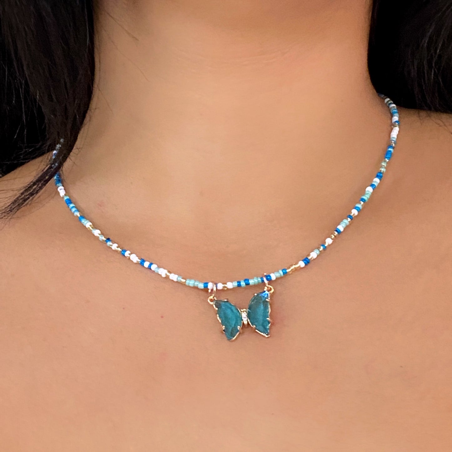 TURQUOISE BUTTERFLY NECKLACE