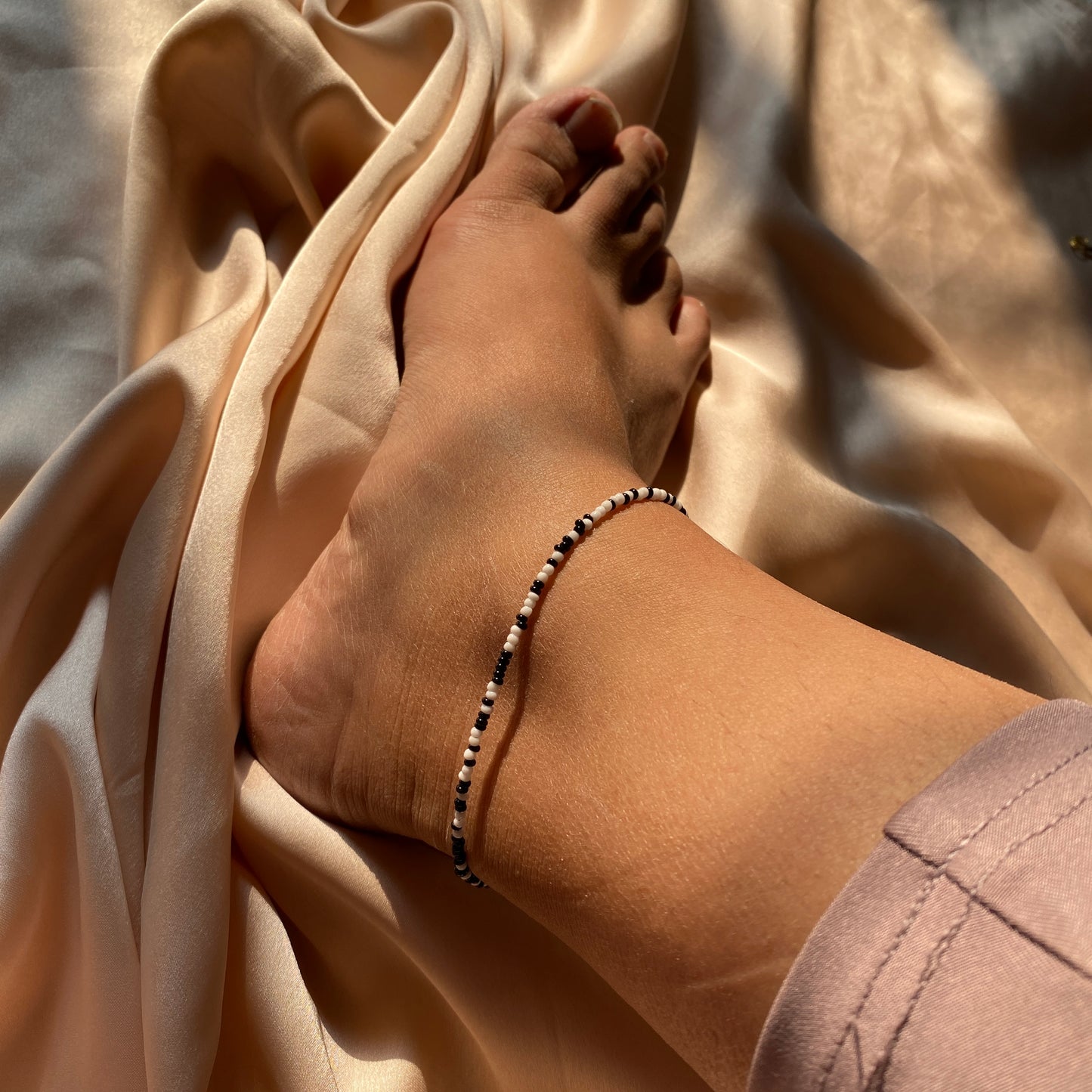 TWO TONE ANKLET