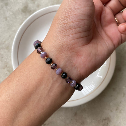 DARK SHADED CRYSTAL BRACELET