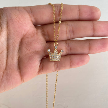 Diamond Crown Necklace