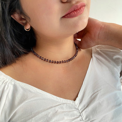 SINGLE COLOURED CRYSTAL CHOKER