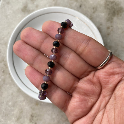 DARK SHADED CRYSTAL BRACELET