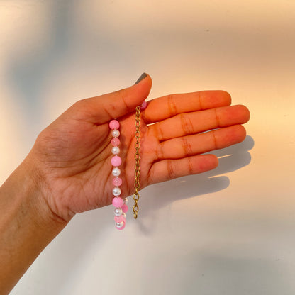 PINK PEARLS CHOKER