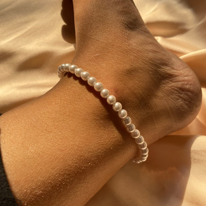 PlAIN PEARL ANKLETS