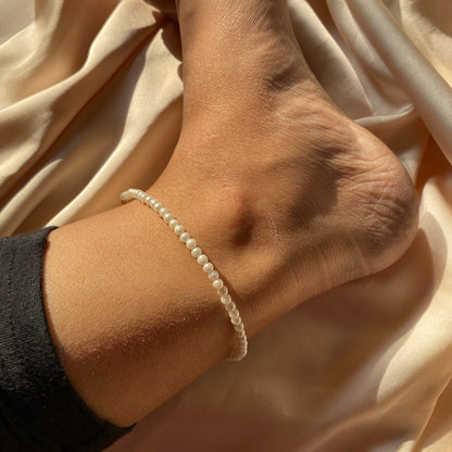 PlAIN PEARL ANKLETS