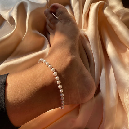 BIG CHUNKY PEARLS ANKLET